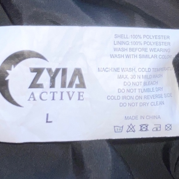 Zyia Active Anorak Utility Yoga Athleisure Jacket Coat Black Women's Large - Picture 5 of 10